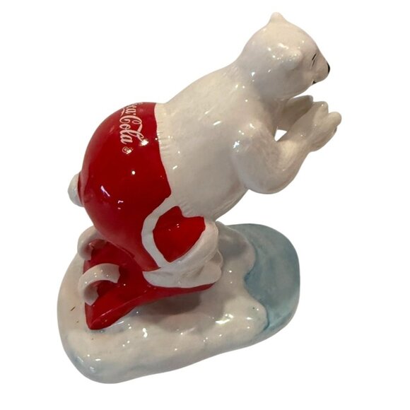 Coca-Cola Polar Bear Figurines Vintage Sports Collectible Soda 1995 - Picture 4 of 7